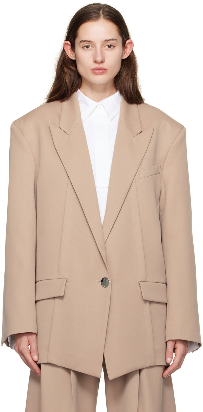 Plašči The Attico Attico Glen Blazer Bež | 241WCG46 W046, 0