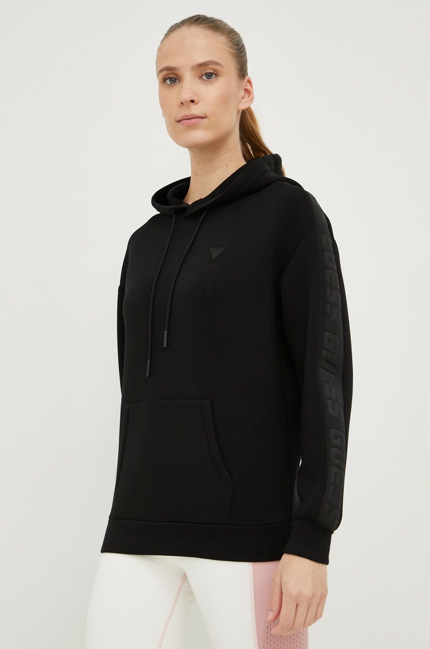Pulover GUESS Hoodie Črna | V2YQ18.K7UW2, 0