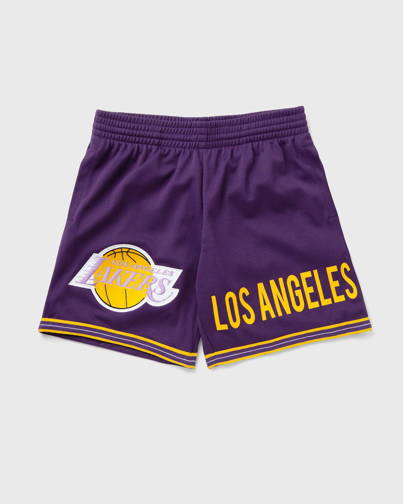 Kratke hlače Mitchell & Ness Los Angeles Lakers NBA Team Origins 7" Mesh Shorts Lila | BT9267-LALPURP