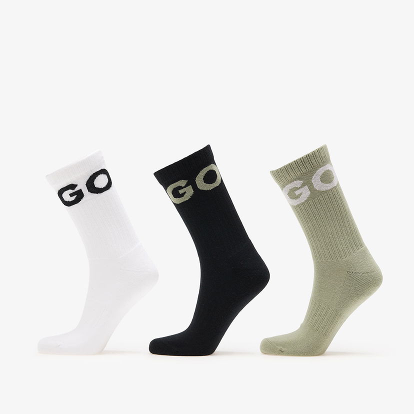 Nogavice BOSS Hugo Boss Iconic CC Socks 3-Pack Večbarvna | 50531517-391