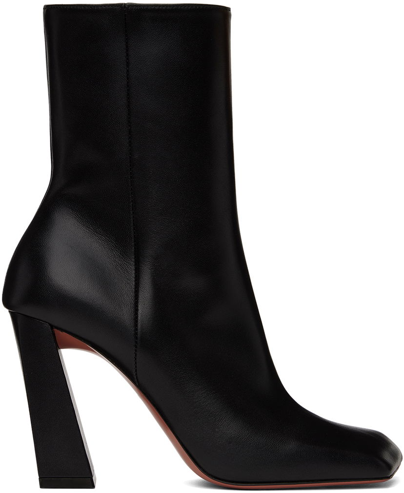 Nega čevljev Amina Muaddi Amina Muaddi Marine Boots Črna | MARINE BOOTIE BLOCK HEEL NAPPA