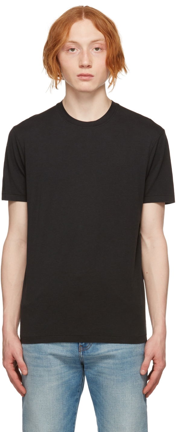 Majica Tom Ford Jersey Crewneck T-Shirt Črna | BZ229-TFJ950