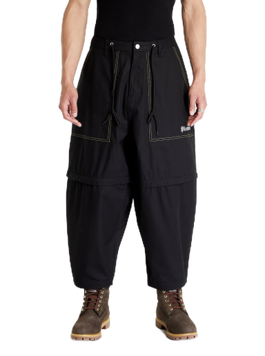 Hlače Pleasures Lecture Zip Off Pant Črna | P23SU026 BLACK
