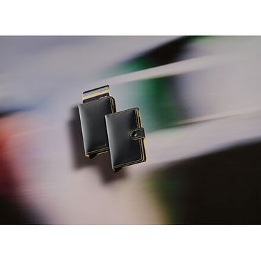 Denarnica Secrid Miniwallet - Matte - Black & Ochre Črna | MM-Black-Ochre, 5