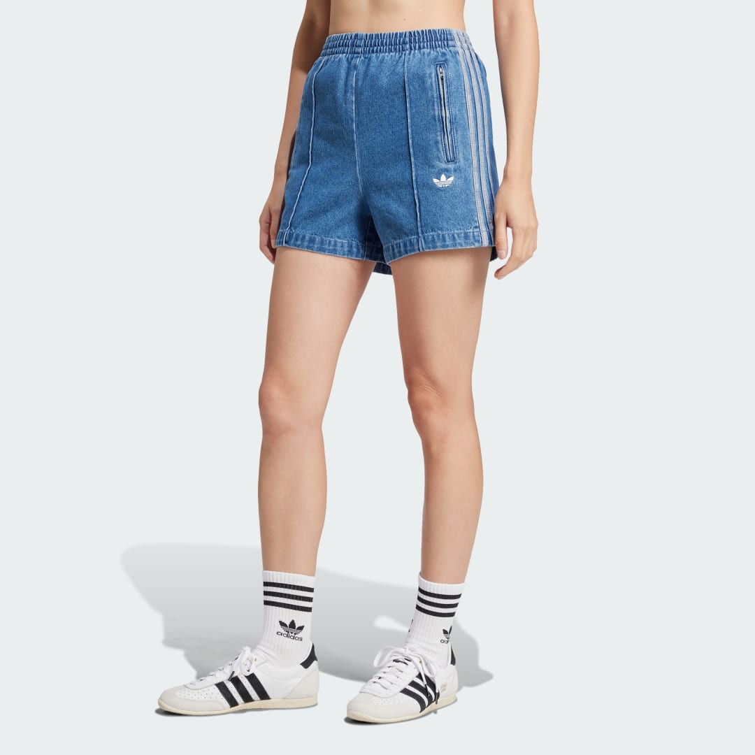 Kratke hlače adidas Performance Adicolor Denim Firebird Shorts Modra | JD2562, 0