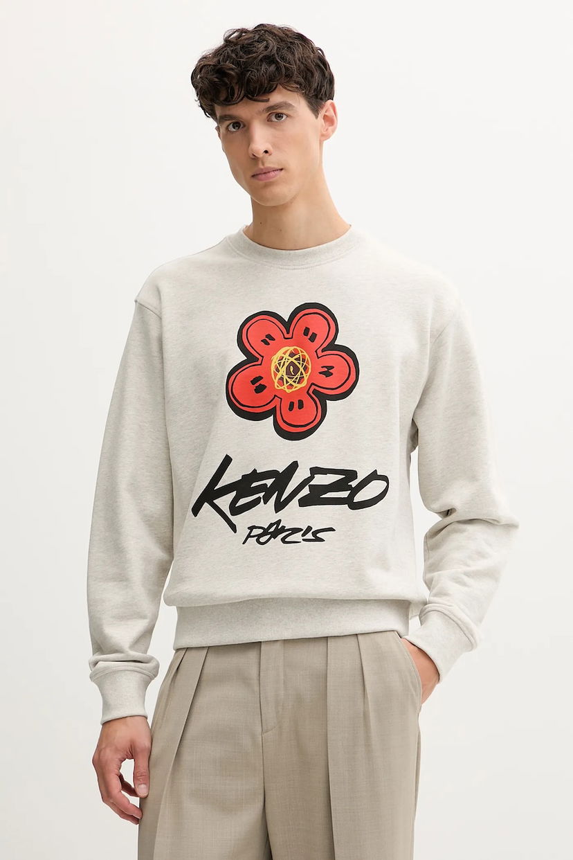 Pulover KENZO Kenzo x Futura Graphic Print Sweatshirt Siva | FF65SW2524MC