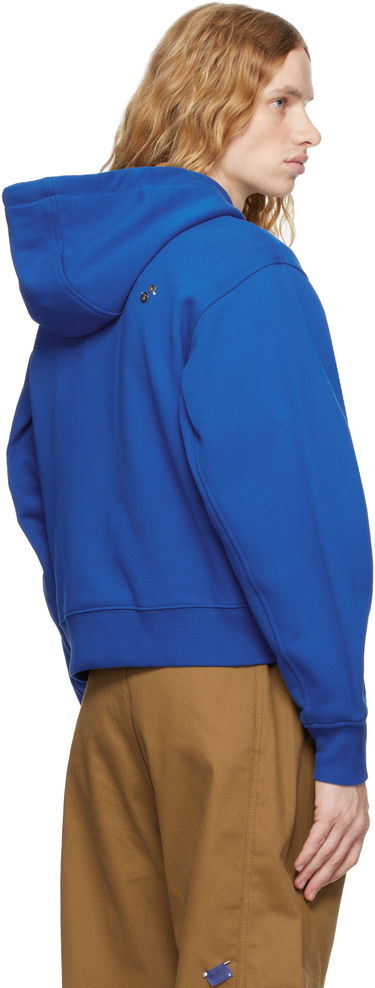 Pulover ADER ERROR Stad Product. 36 Embroidered Logo Hoodie Modra | BN01FWHD0105BL, 2