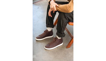 Superge in čevlji Clae Bradley Mid Cocoa Leather Rjava | CL20CBM04-CCL, 4