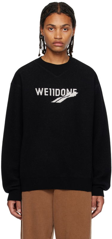Pleteni pulover We11done We11done Crewneck Sweater Črna | WD-KT3-23-613-U-BK, 0