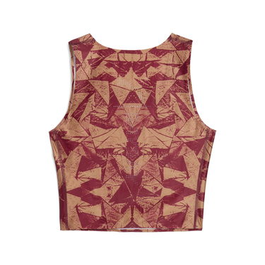 Krop-top Puma PUMA x SAYSKY Abstract Pattern Crop Running Top Večbarvna | 527835_90, 7