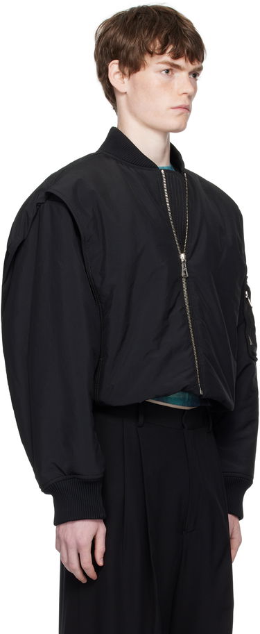 Bomber jakna Jean Paul Gaultier Jean Paul Gaultier 'The Hooded' Bomber Jacket Črna | 25/03-U-OU005-W007-00, 1