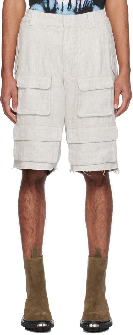 Kratke hlače MISBHV Raw Edge Shorts Siva | 240M359, 0