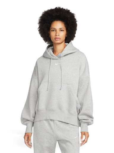 Pulover Nike Sportswear Phoenix Fleece Over-Oversized Pullover Hoodie Siva | DQ5858-063