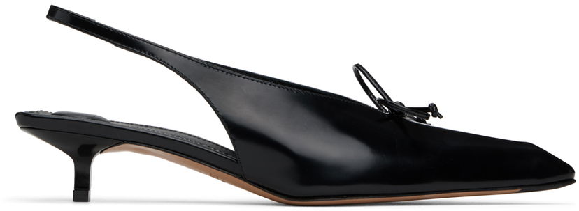 Superge in čevlji Jacquemus Les Sculptures 'Les slingbacks Cubisto basses' Heels "Black" Črna | 24E241FO138-4036