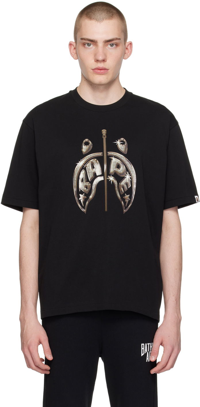 Majica BAPE Mad Shark T-Shirt Črna | 001TEK301333M