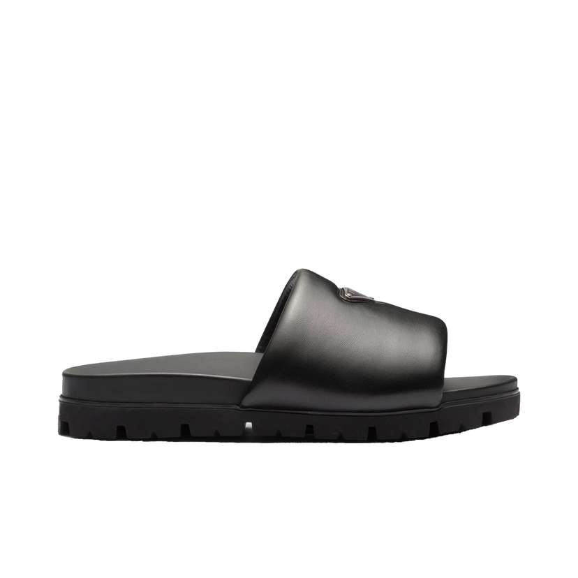 Superge in čevlji Prada Padded Nappa Leather Slides Črna | 2X3099_2DL8_F0002