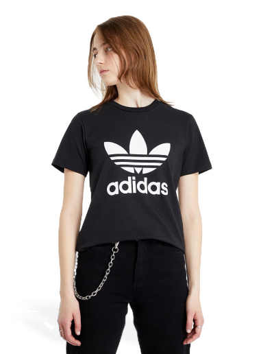 Majica adidas Originals Adicolor Classics Trefoil Tee Črna | GN2896