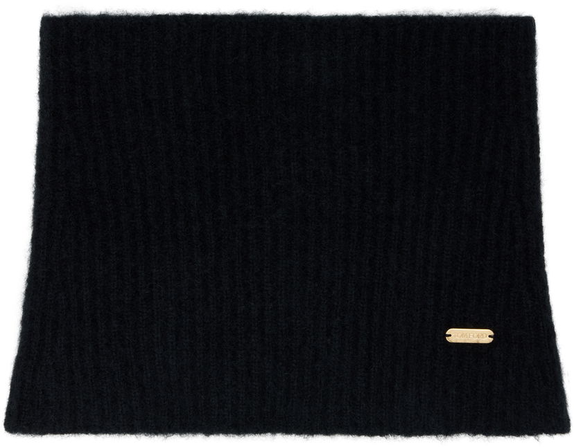 Šala Tom Ford Tom Ford Snood with Metal Plaque Črna | SNK001-YAX935
