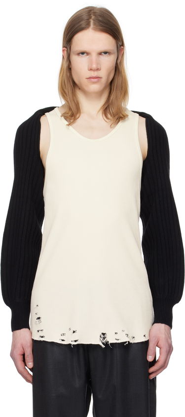 Pleteni pulover Alexander Wang Alexander Wang Hybrid Ribbed Sleeves Črna | 1KC1259090, 0