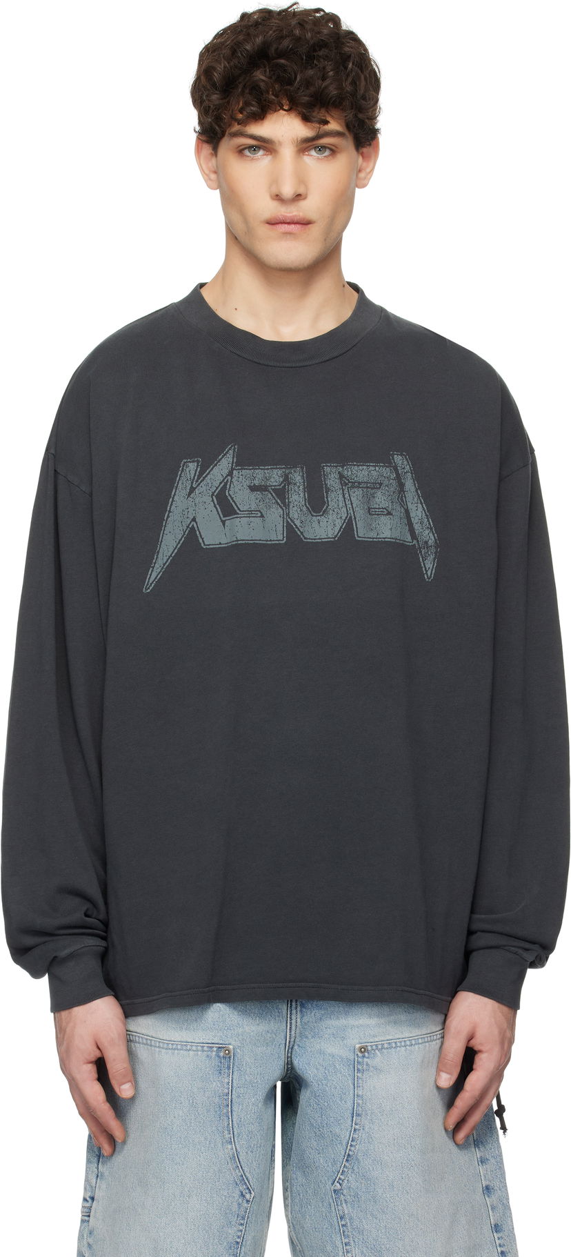 Majica Ksubi Ksubi Electric Ekcess Long Sleeve T-Shirt Siva | MPS25TE046