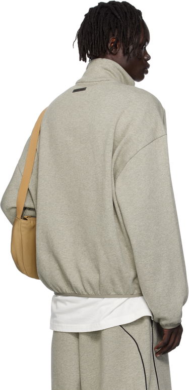 Jakna Fear of God Fear of God ESSENTIALS Modern Fit Fleece Track Jacket Siva | 202SP256895F, 2