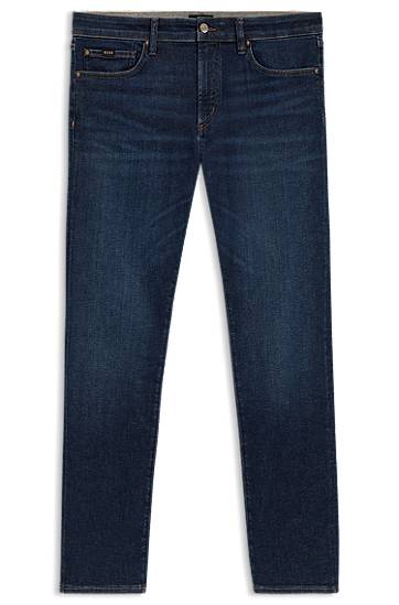 Kavbojke BOSS Slim-Fit Performance Denim Jeans Modra | 50542530