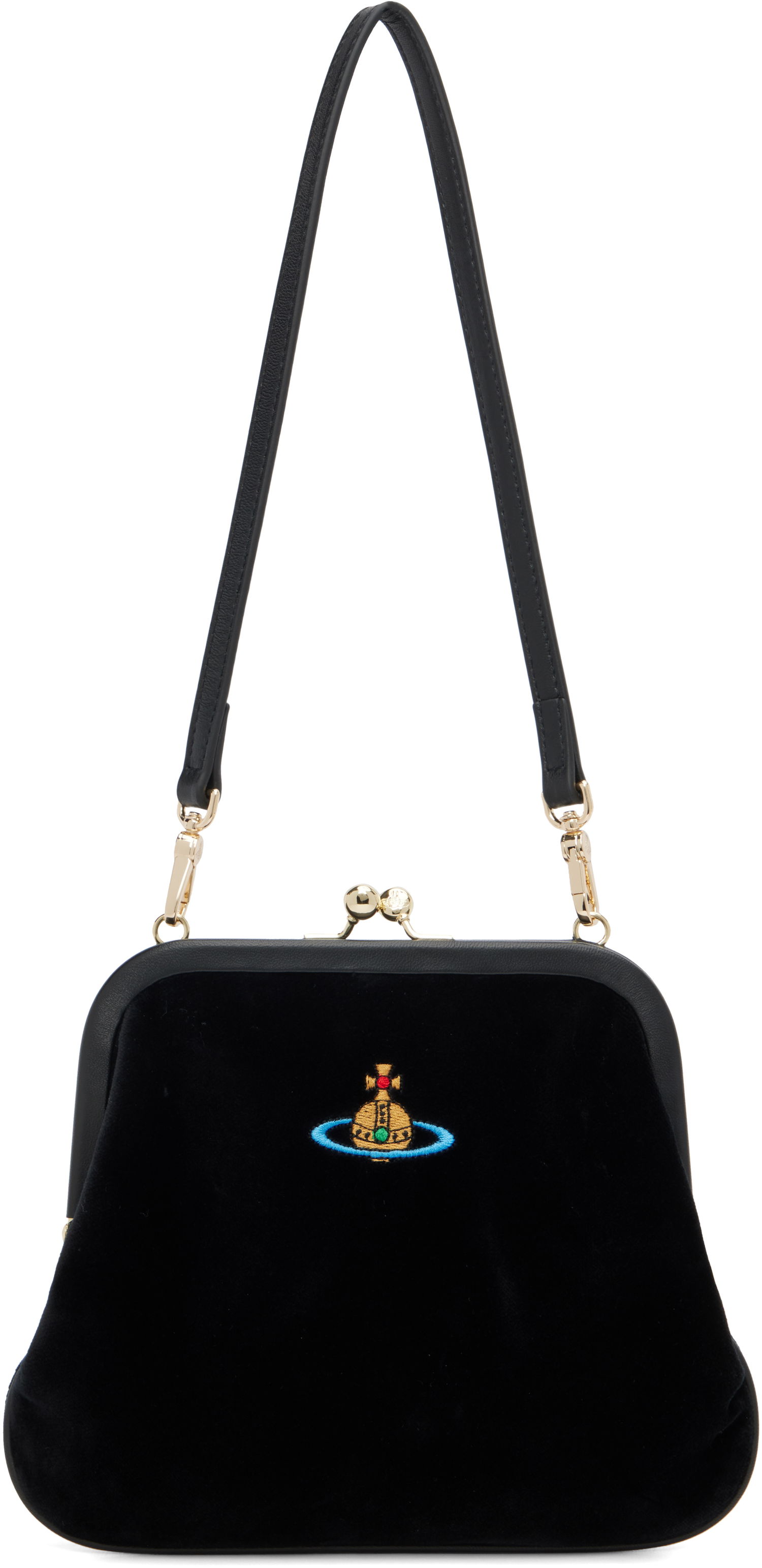 Denarnica Vivienne Westwood Vivienne Westwood Vivienne Velvet Clutch Črna | 4B01000IW-W00ZL-, 0