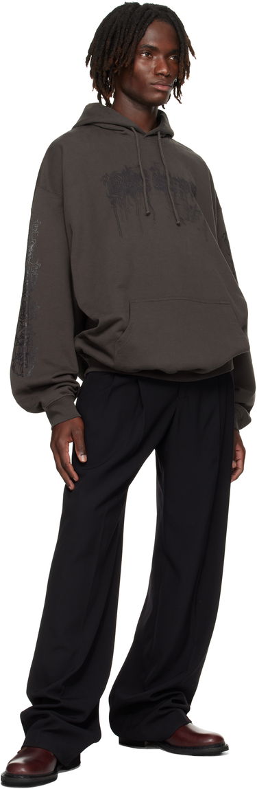 Pulover VETEMENTS Vetements Cradle of Filth Dripping Logo Oversized Hoodie Siva | UCF76HD450C, 3