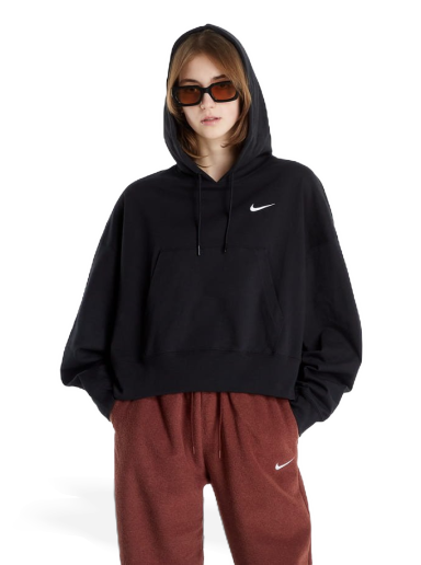 Pulover Nike NSW Oversized Jersey Pullover Hoodie Črna | DM6417-010