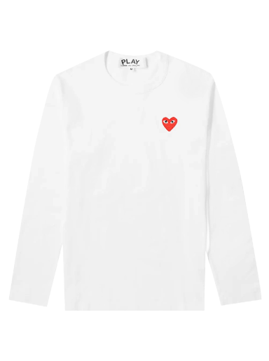 Majica Comme des Garçons PLAY Basic Logo Tee Bela | P1T118 2