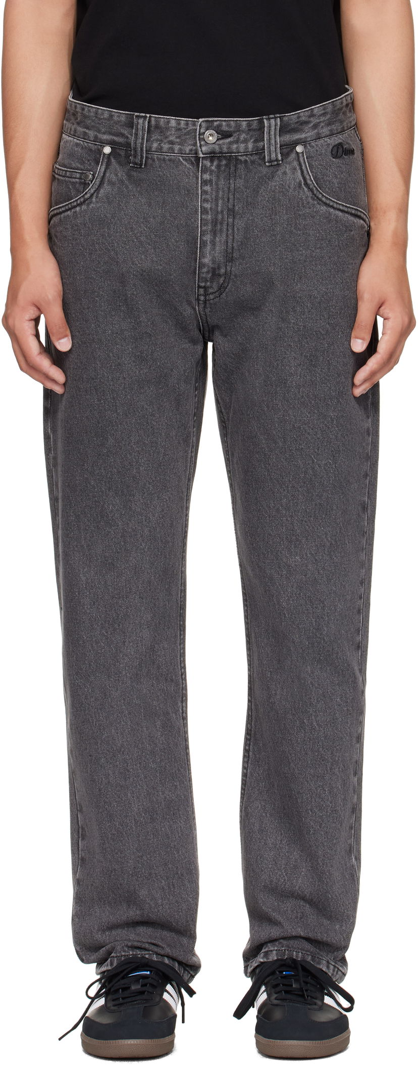 Kavbojke Dime Dime Straight Jeans Siva | DIMEFA2516BLK
