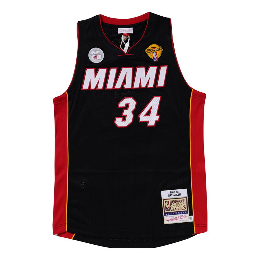 Dres Mitchell & Ness Authentic Miami Heat Ray Allen 2012-13 Jersey Črna | AJY44943-MHE12RALBLCK