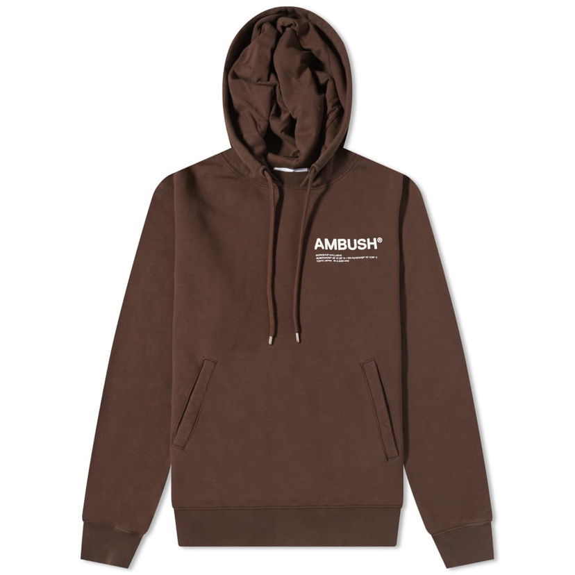 Pulover Ambush Ambush Workshop Logo Popover Hoodie Rjava | BMBB012S22FLE0016410