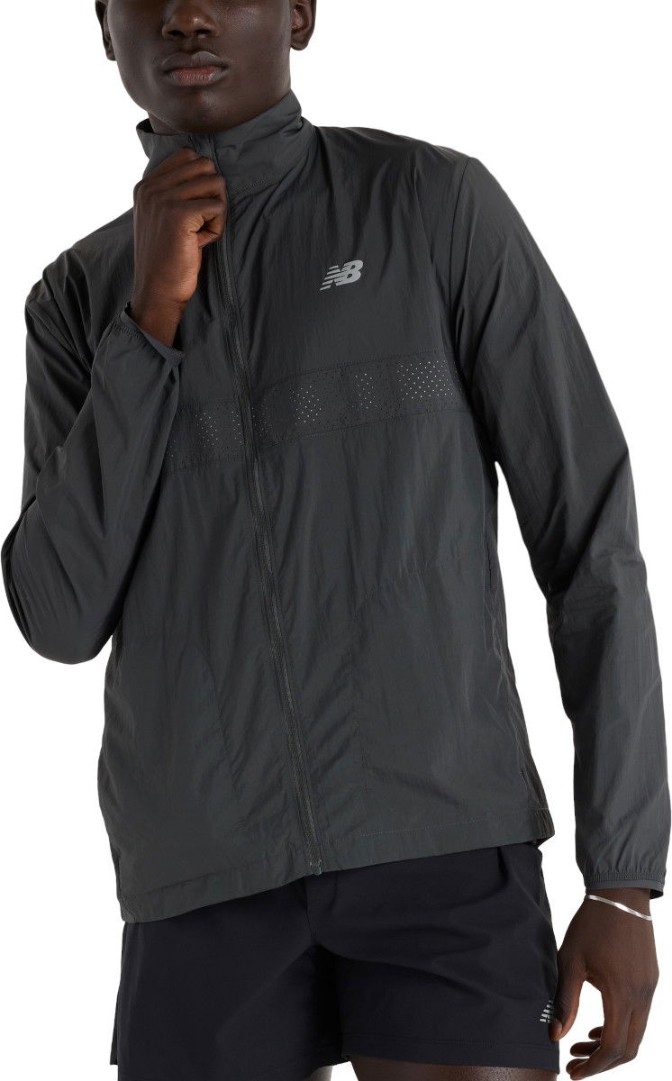 Vetrovka New Balance Athletics Reflective Packable Jacket Črna | mj41279-ack
