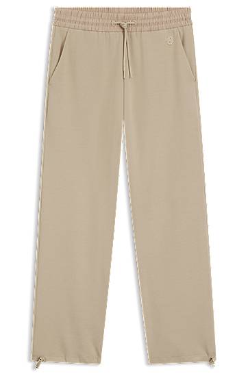 Trenirka BOSS Cotton Blend Tracksuit Bottoms Bež | 50553665