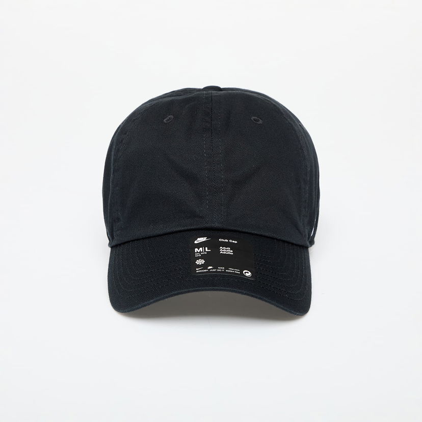 Kapa Nike Club Cap Unstructured Cap Black/ White Črna | FQ1361-010