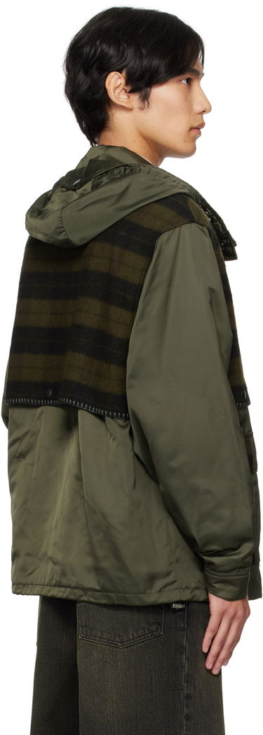 Jakna Andersson Bell Andersson Bell Check Layered Hooded Jacket Zelena | awa717u, 2