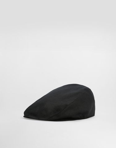 Kapa Dolce & Gabbana Dolce & Gabbana Linen Flat Cap Črna | GH587AFU4JBN0000, 0