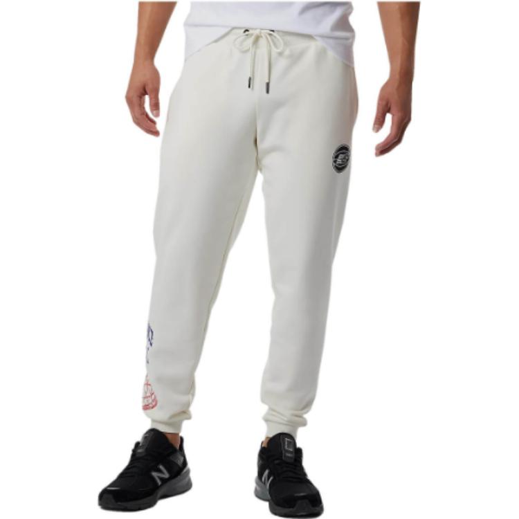 Trenirka New Balance Hoops Merged Eras Sweatpants Bela | MP21594-RCA