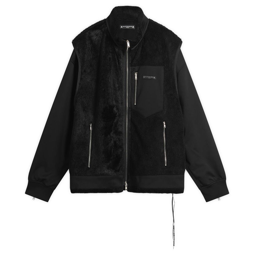 Jakna Mastermind WORLD Layered Sherpa Jacket Črna | MW25S15-BL032-905