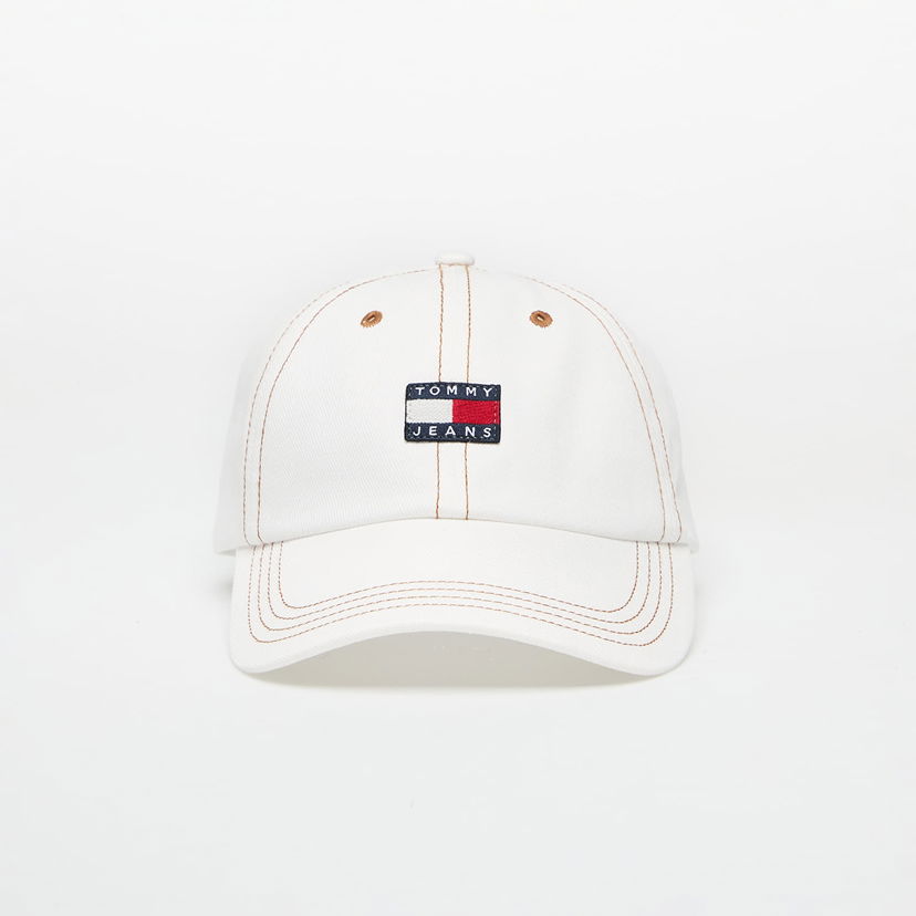 Kapa Tommy Hilfiger Tommy Jeans Heritage Denim Cap Bela | AW0AW17572 1CD