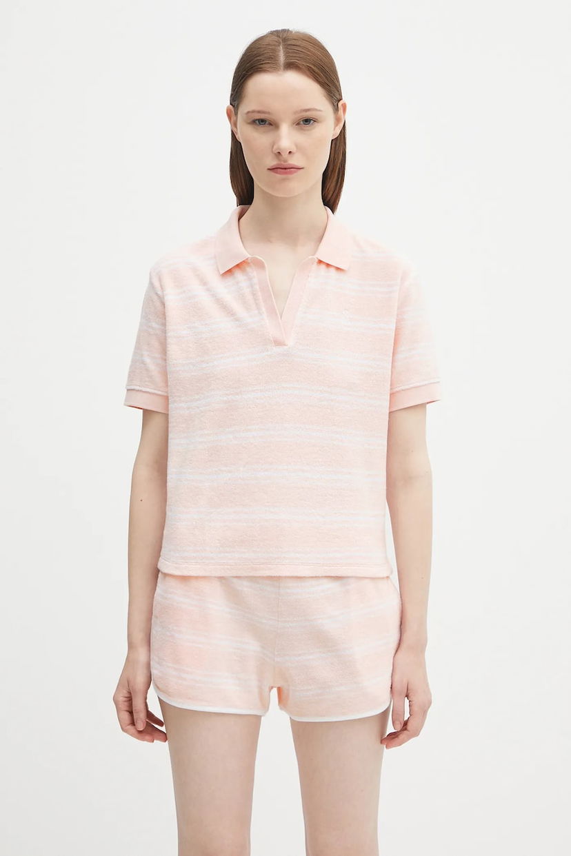 Trenirka Sporty & Rich Sporty & Rich Src Terry Polo Shirt and Shorts Set Roza | TO001620302ST65