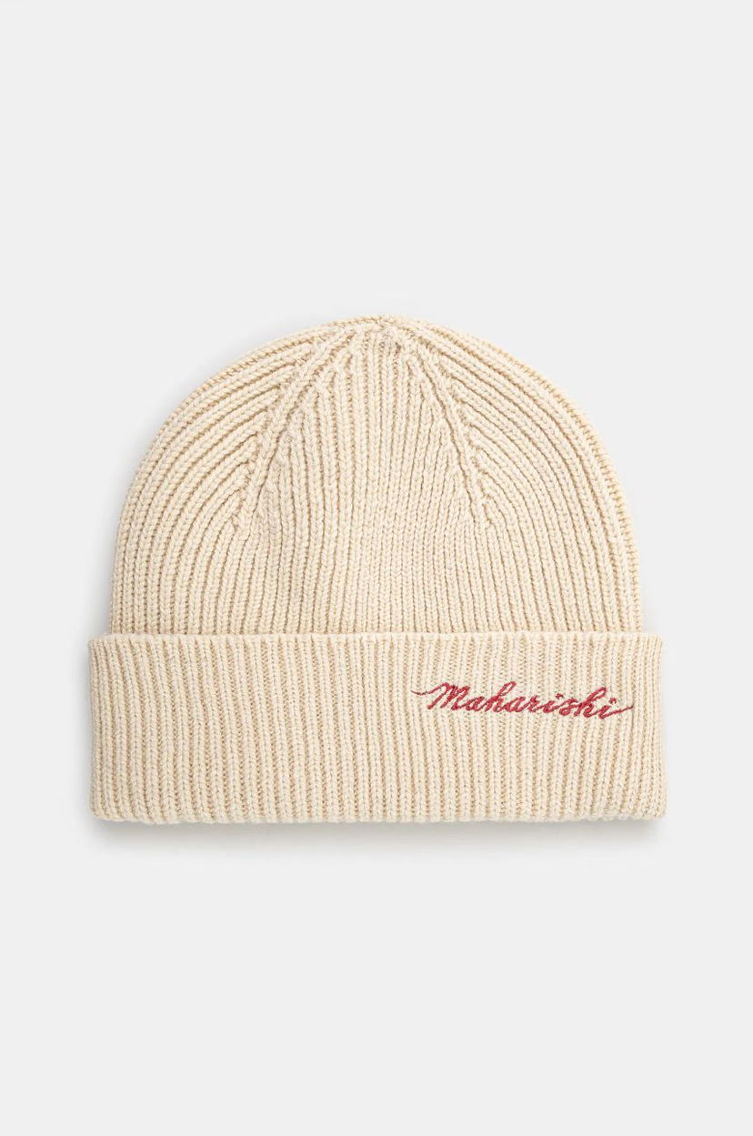 Beanie Maharishi Embroidered Beanie Bež | 1368.ECRU