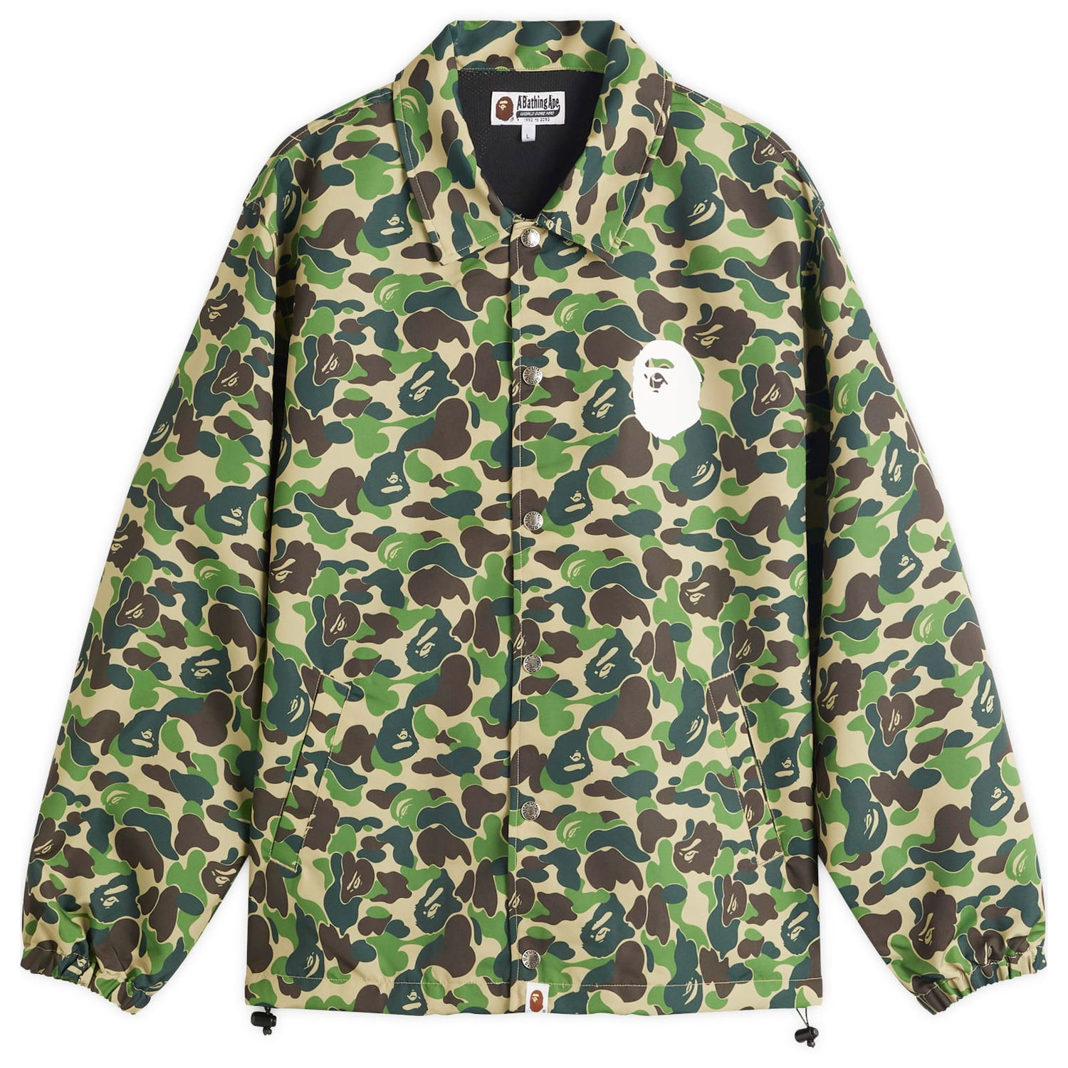 Vetrovka BAPE A Bathing Ape ABC Camo Coach Jacket, Size L Zelena | 001LJL301010M-GRN, 1