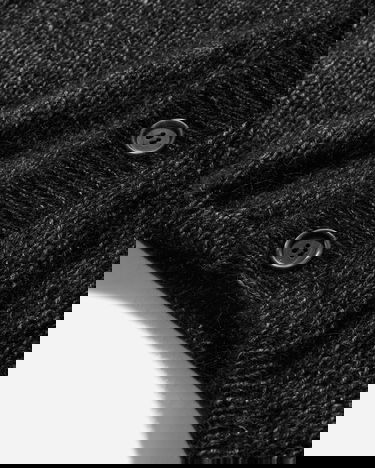 Pleteni pulover OUR LEGACY Academy Cardigan Črna | W4243AP PN, 4