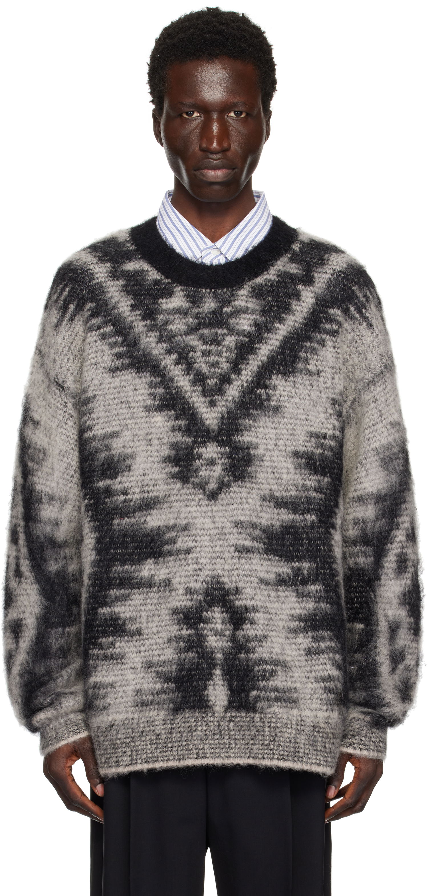 Pleteni pulover ISABEL MARANT Isabel Marant Fabo Knitted Sweater Siva | 25PPU0653HA-C1L05H, 0