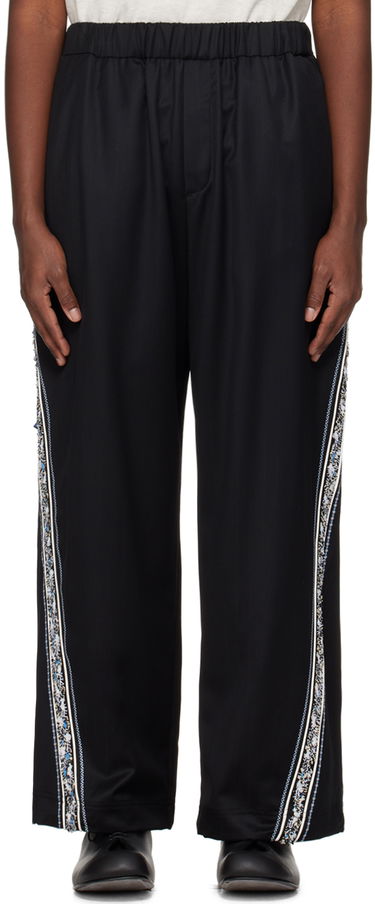 Trenirka ADER ERROR Embroidered Side Stripe Trousers Črna | BN01SSBT0105BK, 0