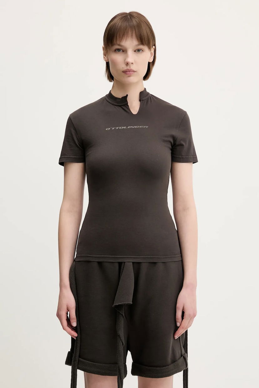 Majica Ottolinger Ottolinger Cut Out T-Shirt Rjava | 115.104015.02