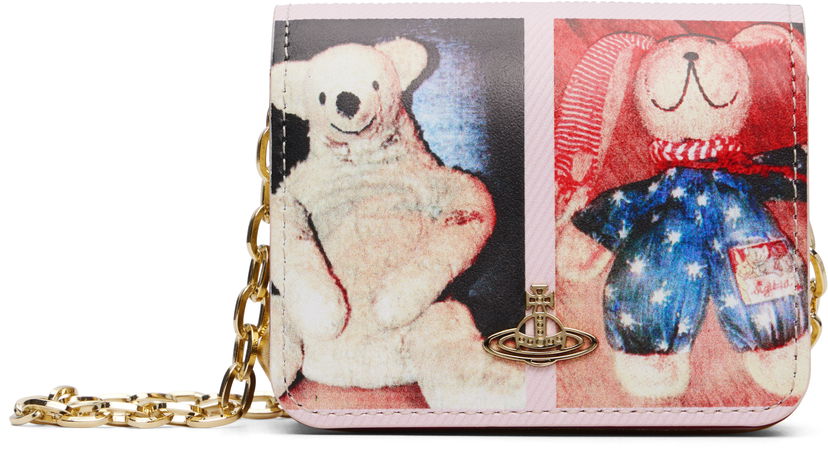 Torba za čez ramo Vivienne Westwood Vivienne Westwood Teddies Mini Flap Crossbody Bag Roza | 5C01000VW-L00AQ-