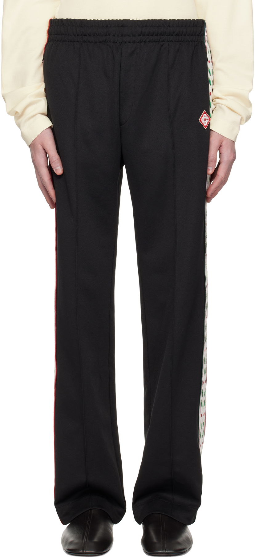 Trenirka Casablanca Laurel Track Pants Črna | MPS25-JTR-230-01
